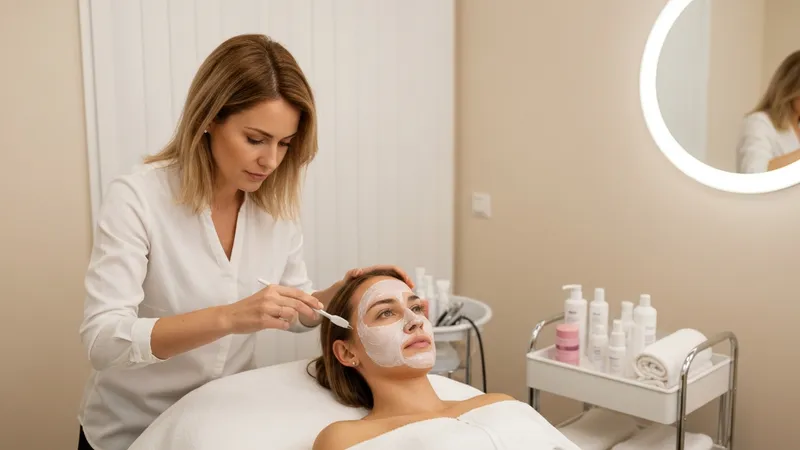 Soin hydratant professionnel en institut de beauté